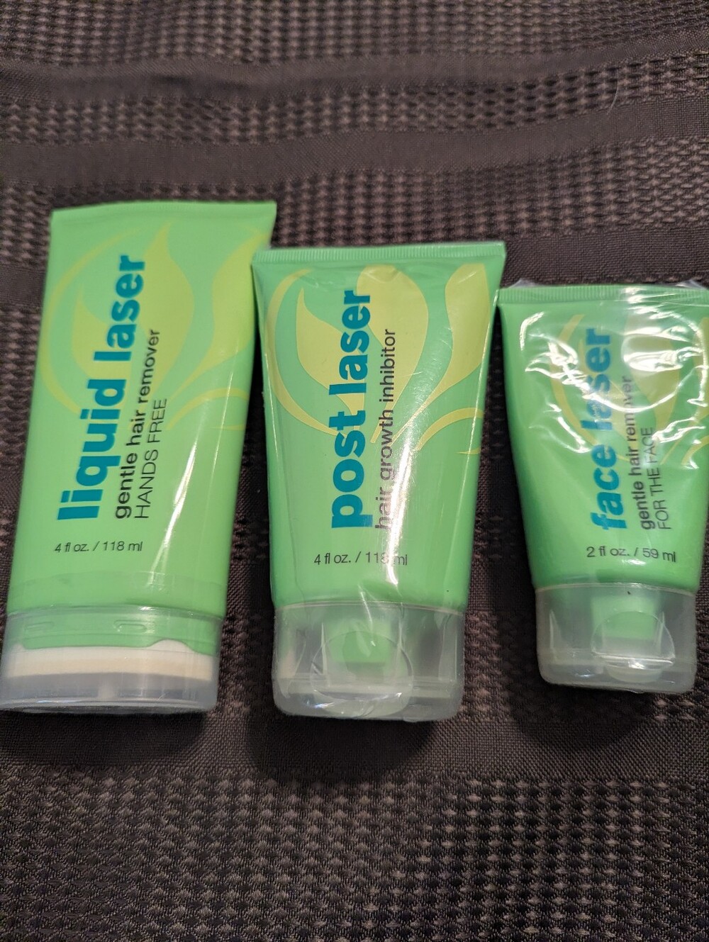 SERIOUS SKINCARE Hair Removal Bundle of 3 Laser Removal Creams Face Liquid Post